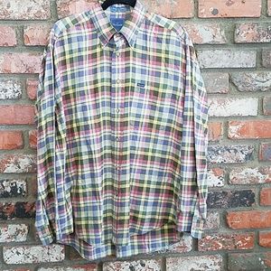 Faconnable Plaided botton down.